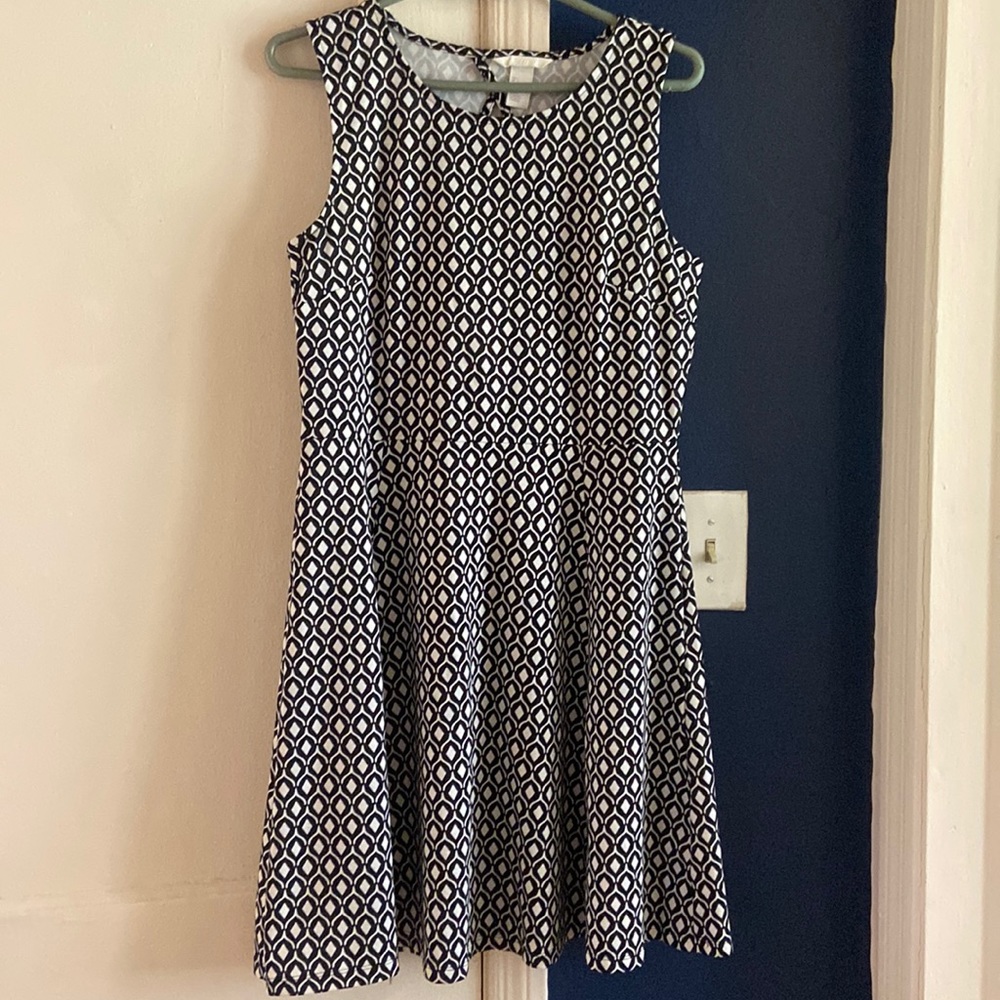 H&M Black n white pattern dress